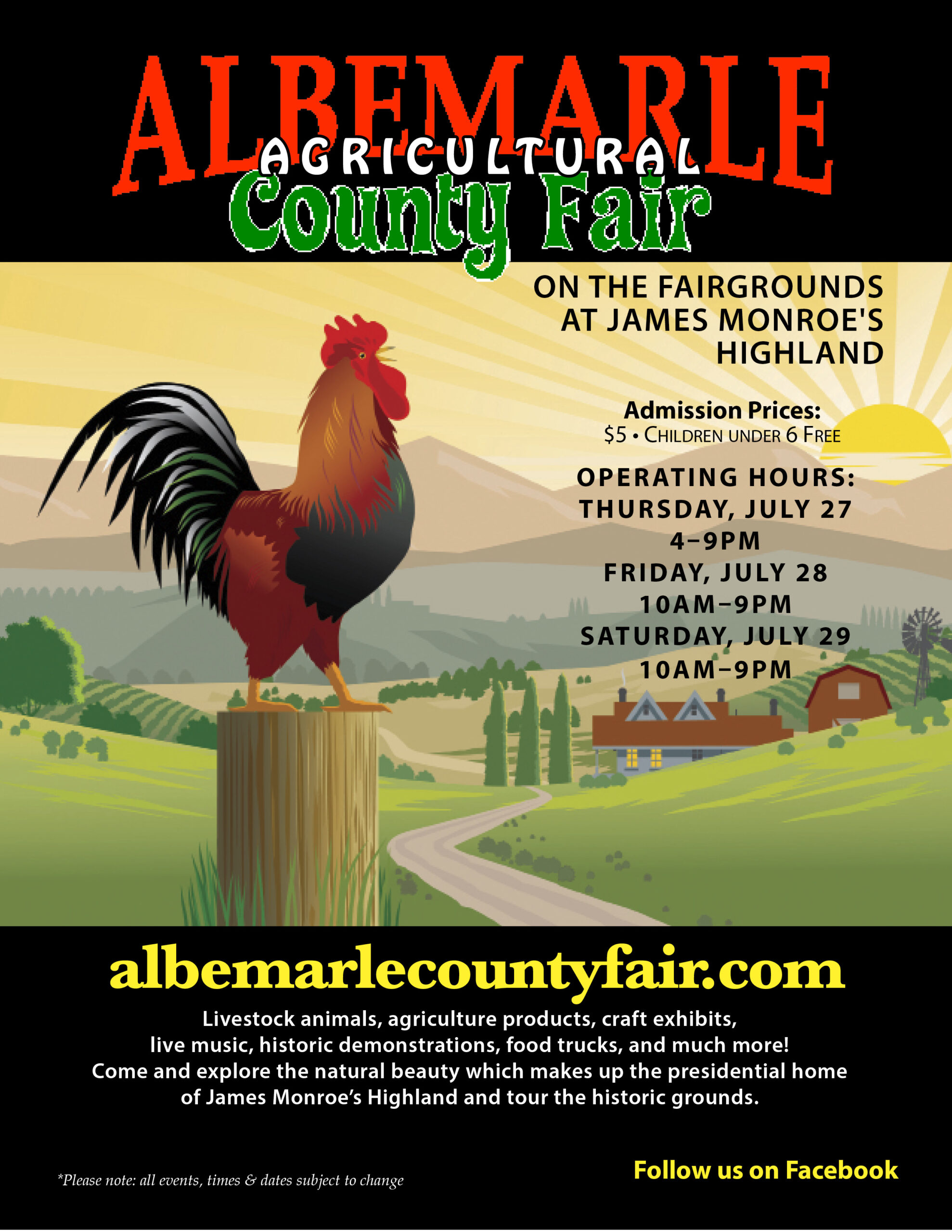 Schedule Albemarle County Fair